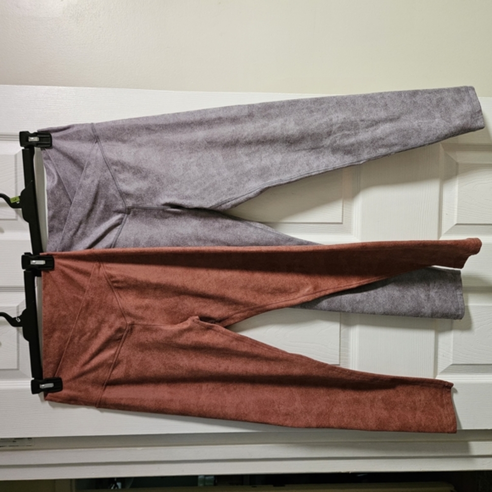 2 pairs!! Aerie Orange and Purple Leggings Soft Athletic Wear